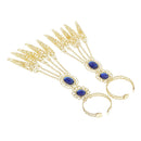 2pcs Long Fingers Nail Belly Dance Performance Accessories Bangle