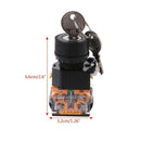 Key Switch ON/OFF Lock LAY38 3 Gears Key Switch 22MM Electronic With Keys New