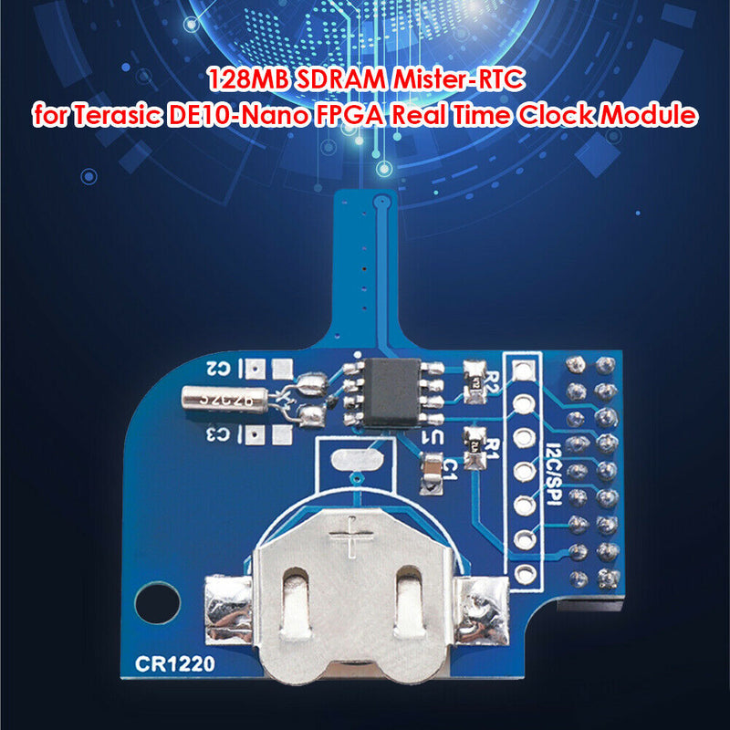128MB SDRAM Mister-RTC for Terasic DE10-Nano FPGA Real Time Clock Module