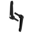 1X(M8 X 30 Mm Thread-Adjustable Tension Lever Jig Knob - Black (2-Piece)