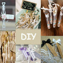 Wedding Wand Heart Tube Bubbles 60pcs Wedding Favours Table Decoration Part