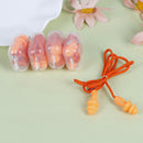 1Pc Soft silicone ear plug reusable hearing protection earplug with corded BX