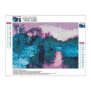 5D Diamond Embroider Painting DIY Snowy Forest Lake Full Drill Cross Stitch