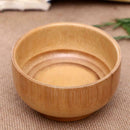 Chinese Bamboo Bowl Round Ecological Spice Natural Hand-Dipped Bowl Wood 4