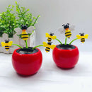 2PCS Dancing Solar Powered 3 Bumble Bee For Home Ornaments Gifts