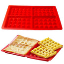 Waffles Cake Chocolate Pan Silicone Mold Microwave Baking DIY Mould Tray Tool