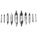 10Pcs/Lot Combined Countersink Bits 60 Degree Center Drill Set Hss Metal Dr W5E6