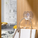 Transparent Adhesive Wall Hooks Cute Elephant Bath Hook Home Kitchen Towel  X2W8