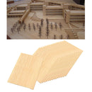 15x Wooden Square Cutout Slices Shapes Coasters Wood Craft Plaque DIY Painting
