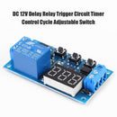 DC 12V Delay Relay Trigger Circuit Timer Control Cycle Adjustable Switch