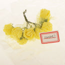 Small Artificial Roses Flowers Arrangements Home Decor Bouquet Gift Yellow