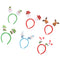 6 Pieces Christmas Headbands - Funny Reindeer Snowman Head Boppers for kids