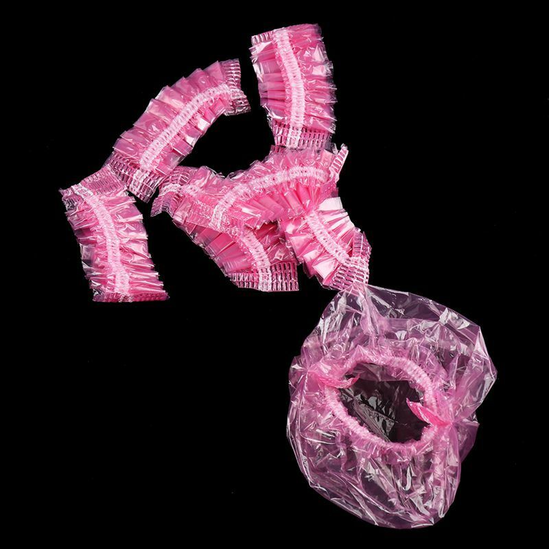 100 Pcs Disposable Hairdressing Earmuffs Salon Clear Ear Cover Ear Protecti B2Y5