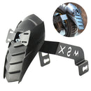 Rear Wheel Fender Splash Guard Cover Tire Hugger with License Plate Bracket