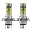 2X H4 100W High Power 4300K LED Fog Driving Bulbs Lamp DRL DC 12V Yellow
