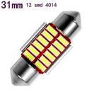 2Pcs 31mm 4014 12SMD C5W Car LED Light Canbus Dome Interior Reading LampJC,a