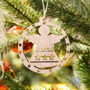 3pcs Nordic Style Christmas Tree Angel Elk Santa Claus Pendant (JM01563)