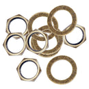 10Pc Guitar Bass Socket Nuts Washer Set for Electric Guitar Bass Replacement