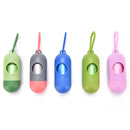 Dispenser For Pet Dog Cat Poop Scoop Waste Bags Roll Holder with Bags Clean ULJ