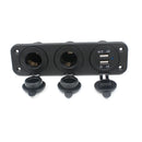 12V 24V Car Cigarette Lighter Socket Splitter USB Charger Power Adapter Tide