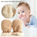 2pcs Winter Warm Newborn Gloves Baby Fleece Thicken Anti-Grab Hand Mittens