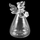 5X(Praying Angel Vases Crystal Transparent Glass Vase Flower Containers Hy G5D9)