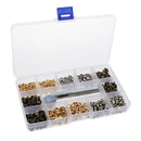 240 Sets Metal Snap Fastener Leather  Rivet Button Sewing with Punch Set Tool
