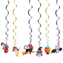 6PCs Ceiling Hanging Swirl Halloween Party Decor Room Bar Festival Ornamen3C