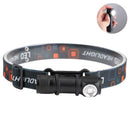 LED Headlamp USB Charging Interface Head Torch Outdoors Fishing Flashlight