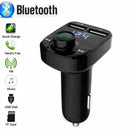 Handsfree Call Car Charger Wireless Bluetooth FM Transmitter Receiver Radio W7J6