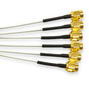 10 cm SMA female bulkhead to SMA male pigtail cable Semi-Flexible RG405 Jack New