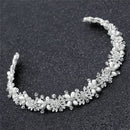 Luxury Crystal Bridal Hair Pearls Wedding Hair Jewelry Accessories Headpiece ^