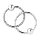 2pcs 4mm Ball Closure Captive Bead Nose Ear Helix Tragus Lip Ring Piercing