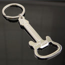 Guitar Bottle Opener Ring Keyring Chain Metal Bar Wine Beer Cap Hang Tool  BX