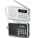 Portable Mini Am Fm Radio Stereo Speaker Support Sd/Tf Card With Usb(Black) D6Z1