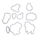 Sheep Silicone Stamp+Metal Cutting Dies Stencil Scrapbook Album Decor Craft