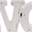 2Pcs LED Lights with Letters Love and Heart Battery Operated for Proposal