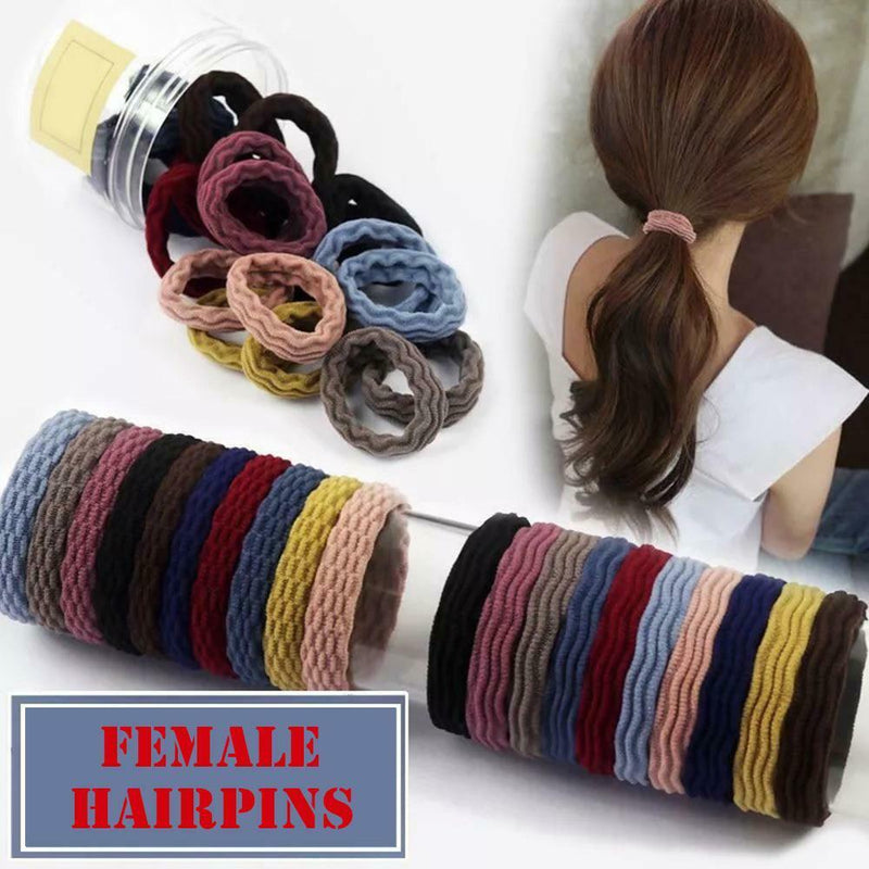 20pcs/set Korean Rubber Band Ponytail Holder Elastic Hair Rope (Style 1) A