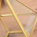 Diamond Shape Box Organizer Geometry Glass Cosmetic Storage Box Jewelry Col H2N1