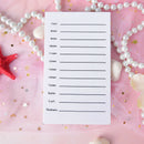 rectangle acrylic large white eyelash extension stand acrylic glue pallet M&O