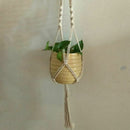 2PC Macrame Plants Hanger Hook 4 Legs Retro Flower Pot Hanging Rope Holder