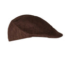 Vtg Mens Womens Beret Cap Cabbie Flat Peaked Newsboy Golf Driving Hat Brown