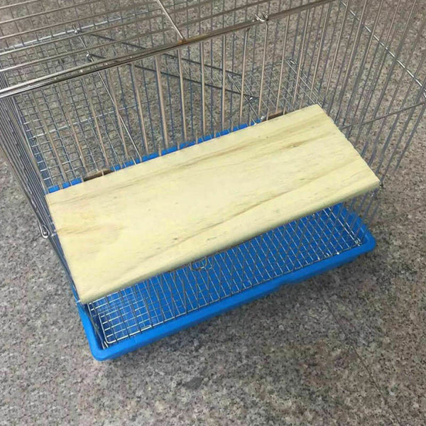 Wooden Cockatiel Parrot Bird Cage Perches Stand Platform-Pet Budgie Hanging G3R8