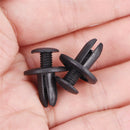 50Pcs 8 mm Auto Car Bumper Fender Retainer Push Black Plastic Clips Fasteners LJ