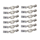 24 Sets Crimp Cord Ends Crimp Extender Chain Necklace Extender