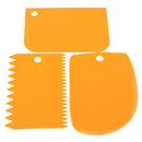 5X(3 pcs plastic dough scraper Icing Fondant Cake Decorating Baking Pastry R7R6)