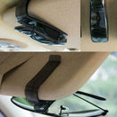 Black Car Auto Sun-Visor Glasses Sunglasses-Cards Ticket Holder Clips-Universal