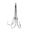 Stainless Steel Fishing Hooks 5 Claw Hooks Hooks with Barb Fishing Tackle