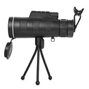 Zoom HD Lens Optical Monocular Telescope Prism Tripod Clip For Smartphone 40X60