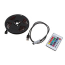 DC 5V USB LED RGB Strip Light TV Back Lighting with 24-Key Remote 4 meters